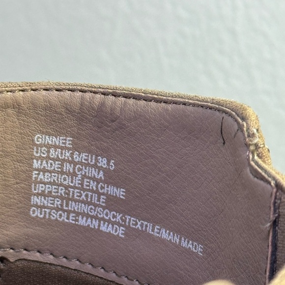 Just Fab Women's Brown Faux Suede Zip Pointed Toe Olwen Booties Size 8 - Picture 3 of 8